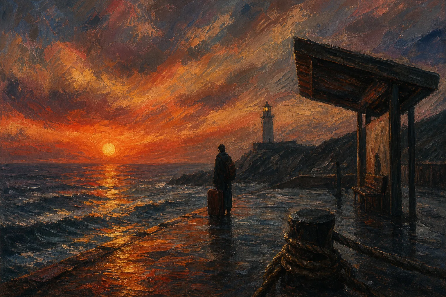 罗卡角的夕阳 插图