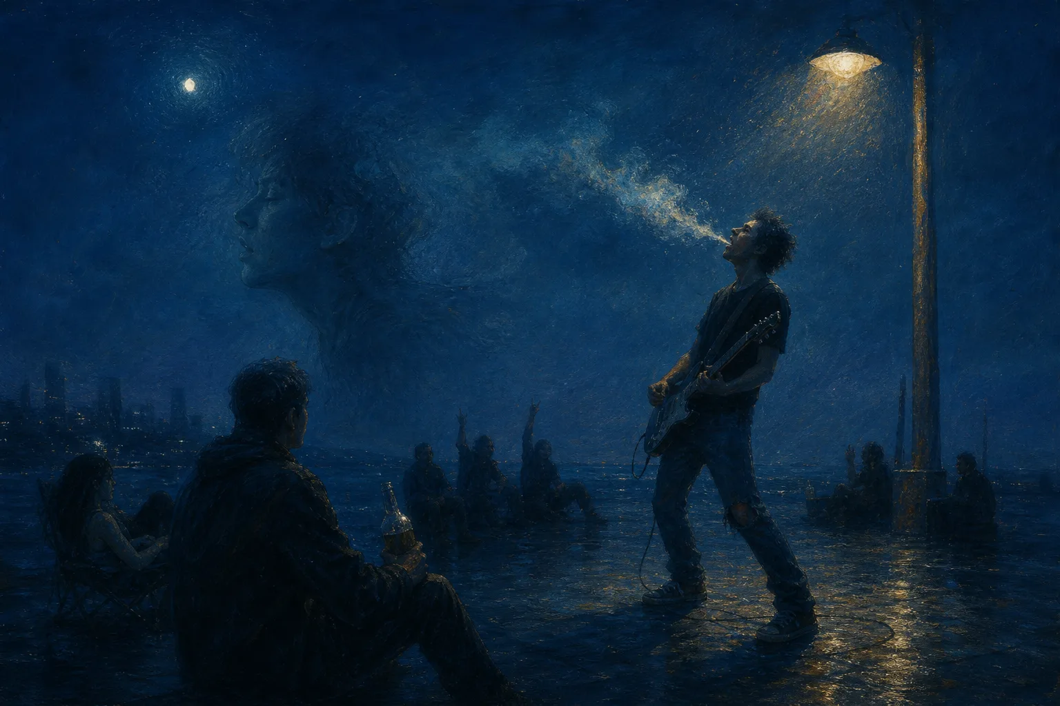 普鲁士蓝的夜 插图