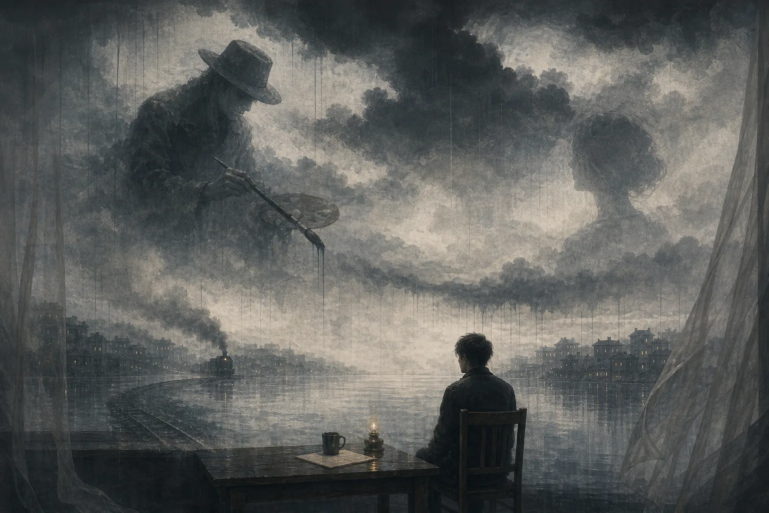 烟雨大师 插图